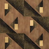 BRUNSCHWIG & FILS - LE TONNERRE- GOLD - Wallcovering by the Roll