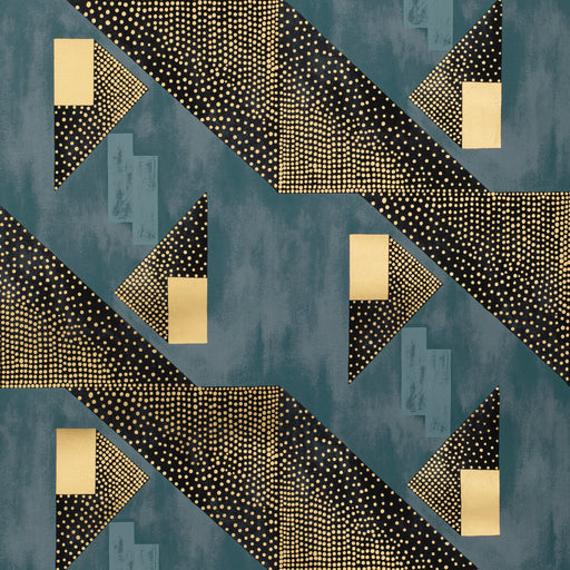 BRUNSCHWIG & FILS - LE TONNERRE- NAVY - Wallcovering by the Roll NAVY