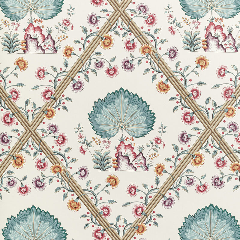 BRUNSCHWIG & FILS - LOIRE- JEWEL - Wallcovering by the Roll JEWEL