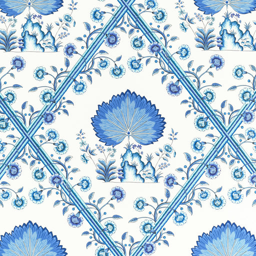 BRUNSCHWIG & FILS - LOIRE- BLUE - Wallcovering by the Roll BLUE