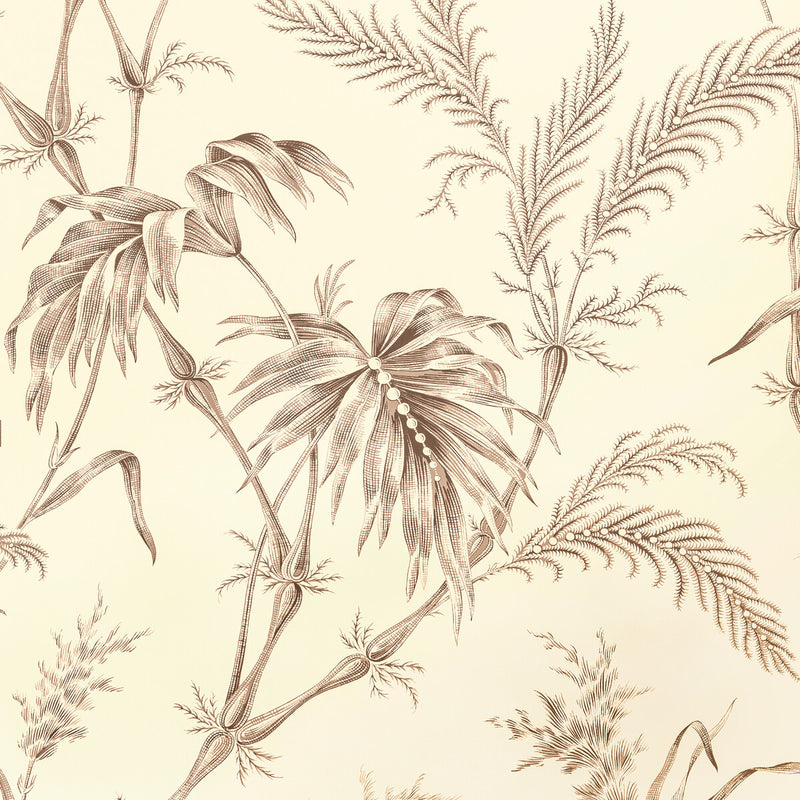 BRUNSCHWIG & FILS - LAUZIERE- TAUPE - Wallcovering by the Roll TAUPE