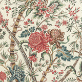BRUNSCHWIG & FILS - LUBERON- RED/TEAL - Wallcovering by the Roll