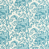 BRUNSCHWIG & FILS - WEYMOUTH- AQUA - Wallcovering by the Roll