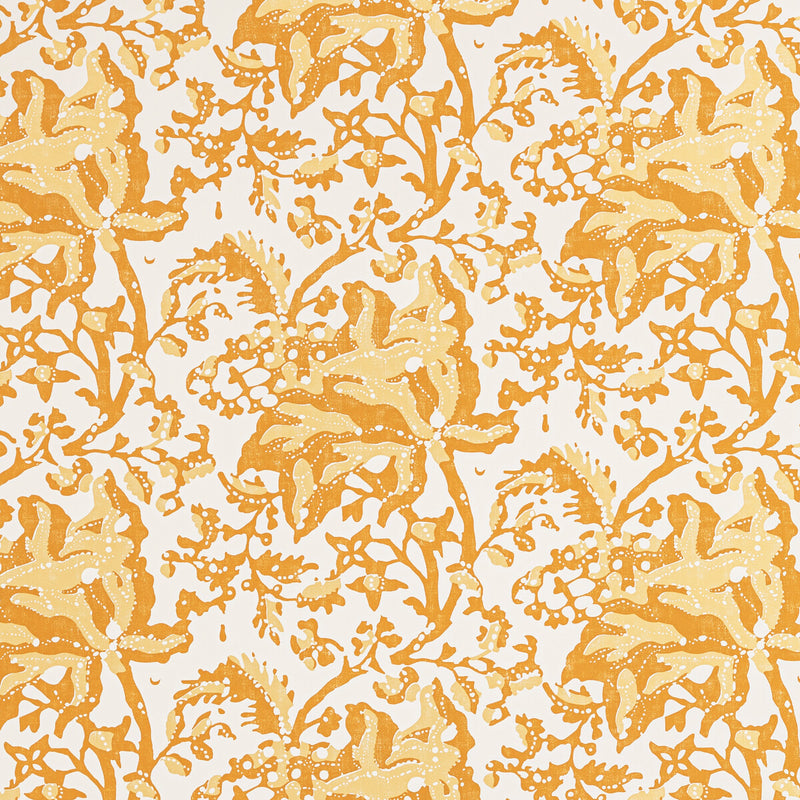 BRUNSCHWIG & FILS - WEYMOUTH- CANARY - Wallcovering by the Roll CANARY
