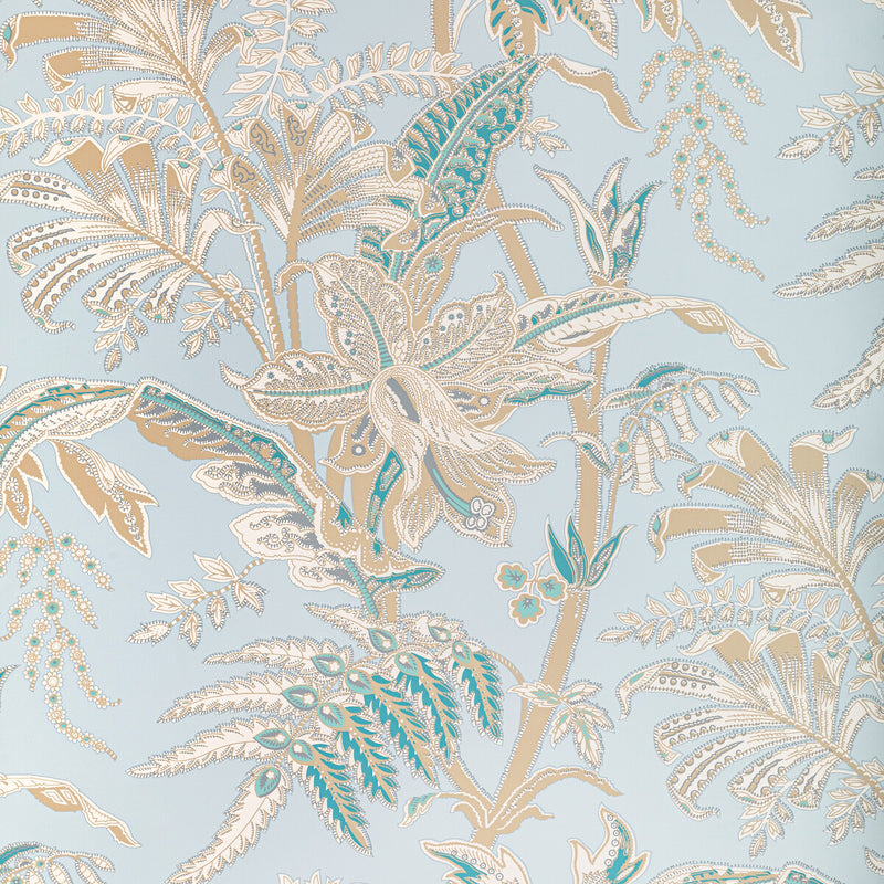 BRUNSCHWIG & FILS - SEYCHELLES- DOVE - Wallcovering by the Roll DOVE