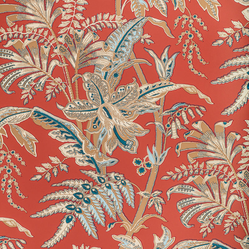 BRUNSCHWIG & FILS - SEYCHELLES- CORAL - Wallcovering by the Roll CORAL