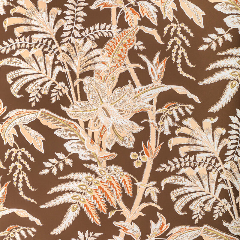 BRUNSCHWIG & FILS - SEYCHELLES- MOCHA - Wallcovering by the Roll MOCHA