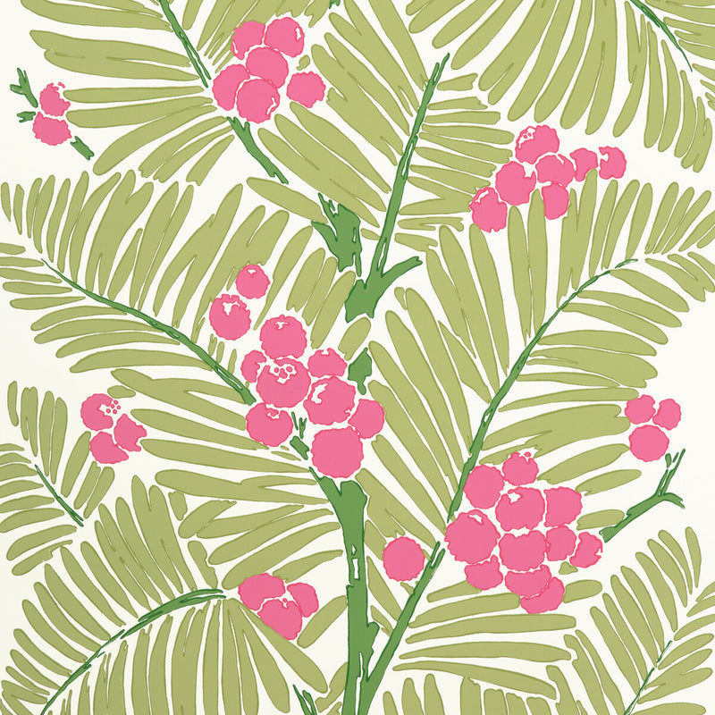 BRUNSCHWIG & FILS - PALMAR- SPRING - Wallcovering by the Roll SPRING
