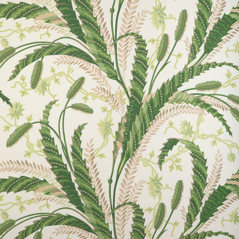 BRUNSCHWIG & FILS - VERNAY- GREEN - Wallcovering by the Roll GREEN