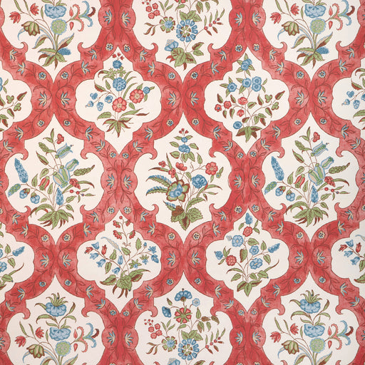 BRUNSCHWIG & FILS - VENTOUX- RED/BLUE - Wallcovering by the Roll RED/BLUE