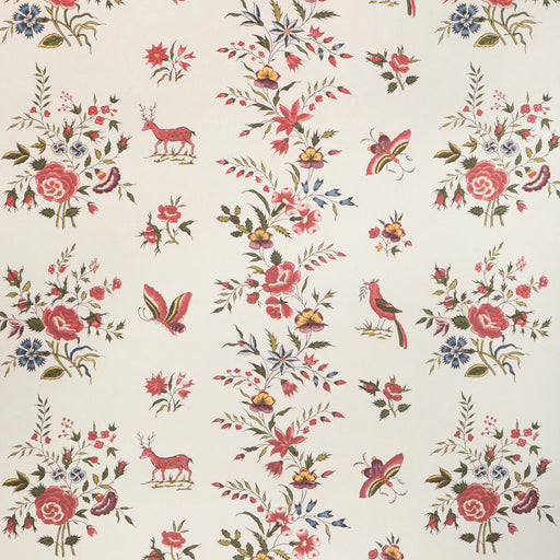 BRUNSCHWIG & FILS - AUREL- RED/GREEN - Wallcovering by the Roll RED/GREEN