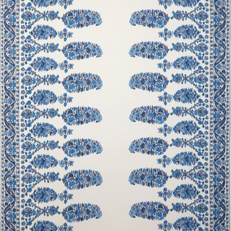 BRUNSCHWIG & FILS - VISAN- NAVY/SKY - Wallcovering by the Roll NAVY/SKY