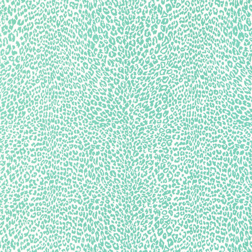 BRUNSCHWIG & FILS - PETIT LEOPARD- AQUA - Wallcovering by the Yard AQUA