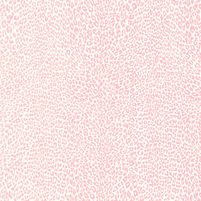 BRUNSCHWIG & FILS - PETIT LEOPARD- ROSE - Wallcovering by the Yard ROSE
