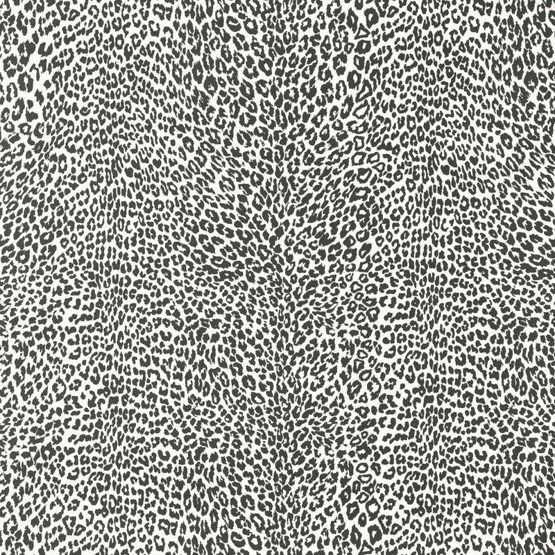 BRUNSCHWIG & FILS - PETIT LEOPARD- NOIR - Wallcovering by the Yard NOIR