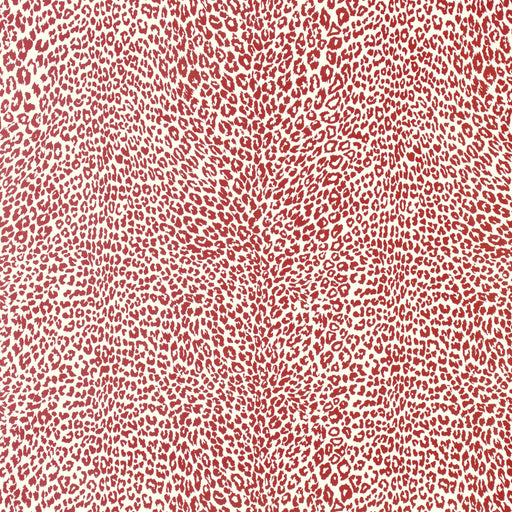 BRUNSCHWIG & FILS - PETIT LEOPARD- ROUGE - Wallcovering by the Yard ROUGE