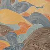BRUNSCHWIG & FILS - TOURBILLON- TOPAZ - Wallcovering by the Roll