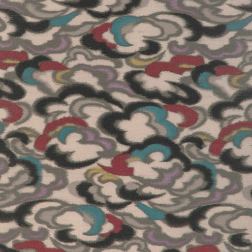 BRUNSCHWIG & FILS - STRATUS- TEAL/MULTI - Wallcovering by the Roll TEAL/MULTI