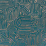 BRUNSCHWIG & FILS - TIMBRE- TEAL - Wallcovering by the Roll