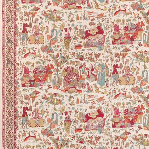 BRUNSCHWIG & FILS - SHALIMAR- BERRY/SAND - Wallcovering by the Roll BERRY/SAND