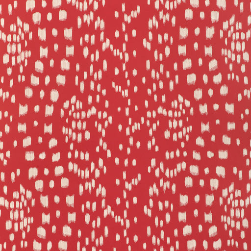 BRUNSCHWIG & FILS - LES TOUCHES REVERSE- RED - Wallcovering by the Roll RED