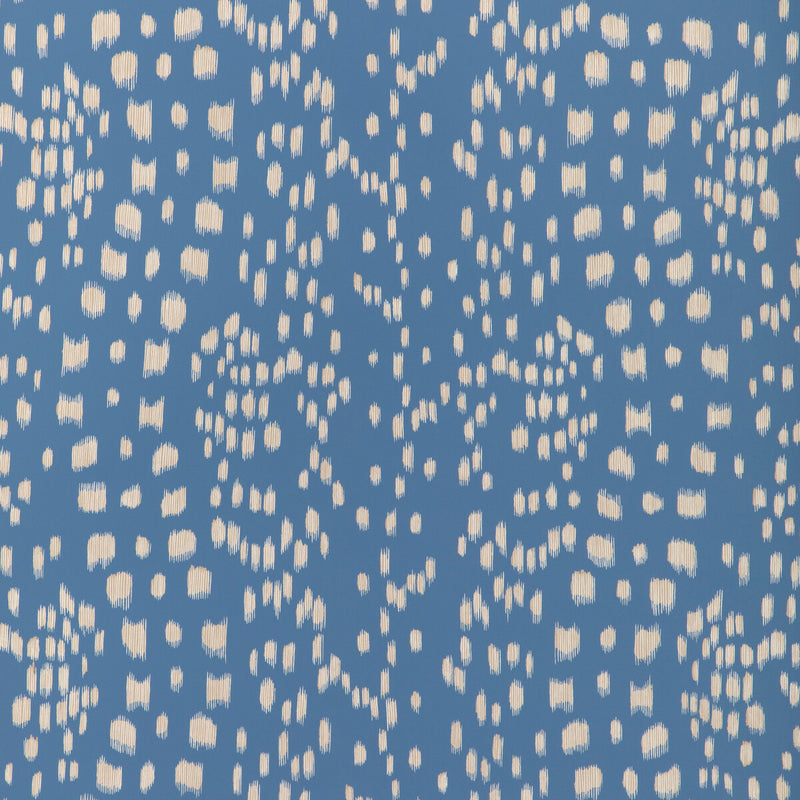 BRUNSCHWIG & FILS - LES TOUCHES REVERSE- BLUE - Wallcovering by the Roll BLUE