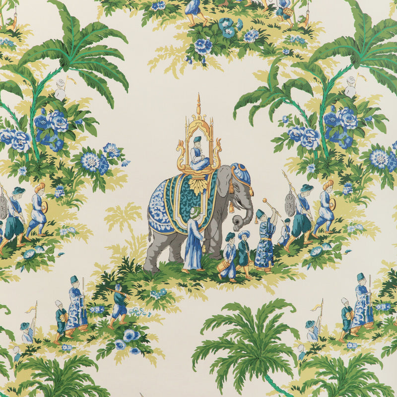 BRUNSCHWIG & FILS - BEAUPORT PROMENADE- FOREST - Wallcovering by the Roll FOREST