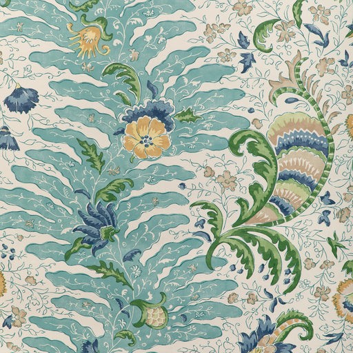 BRUNSCHWIG & FILS - RIVIERE- AQUA - Wallcovering by the Roll AQUA