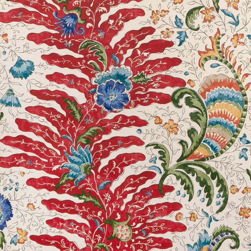 BRUNSCHWIG & FILS - RIVIERE- RED - Wallcovering by the Roll RED