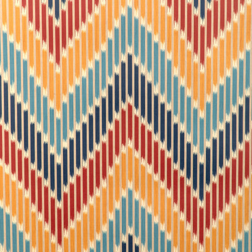 BRUNSCHWIG & FILS - CASCADE- RED/BLUE - Wallcovering by the Roll RED/BLUE