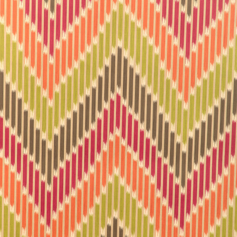 BRUNSCHWIG & FILS - CASCADE- BERRY/LEAF - Wallcovering by the Roll BERRY/LEAF