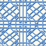 BRUNSCHWIG & FILS - PAVILION TRELLIS- DELFT - Wallcovering by the Roll