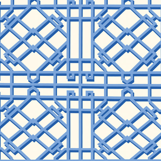BRUNSCHWIG & FILS - PAVILION TRELLIS- DELFT - Wallcovering by the Roll DELFT