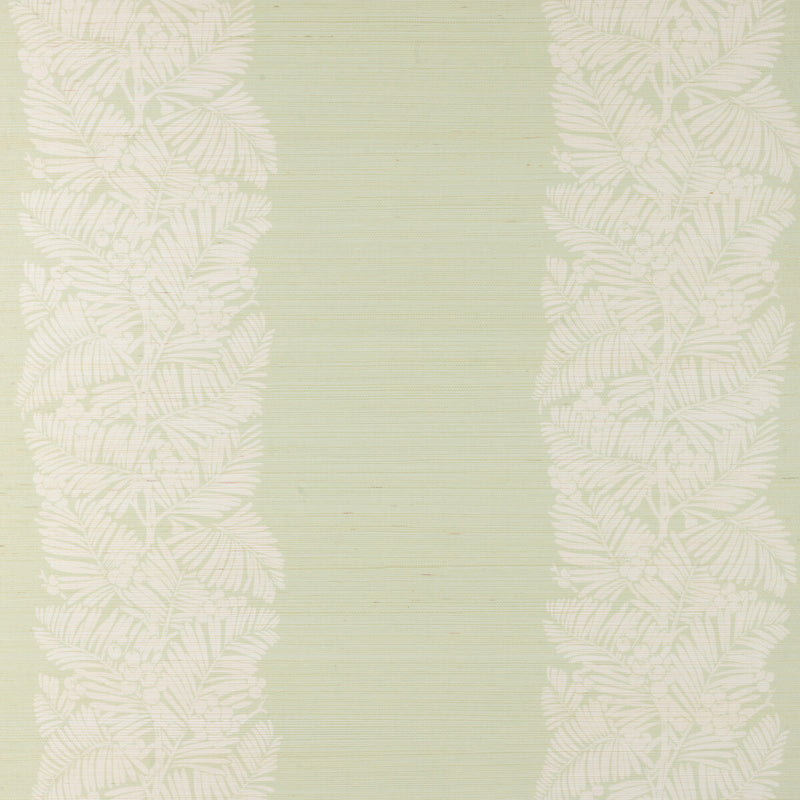 BRUNSCHWIG & FILS - PALMAR SISAL- GREEN - Wallcovering by the Roll GREEN