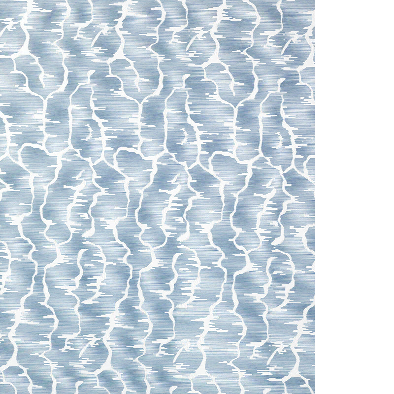 BRUNSCHWIG & FILS - LEVES WC- BLUE - Wallcovering by the Yard BLUE