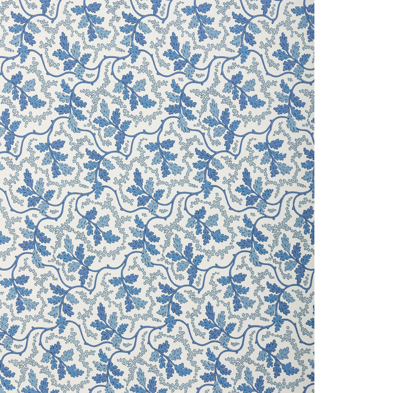 BRUNSCHWIG & FILS - AUREILLE- BLUE - Wallcovering by the Roll - P8025109_55