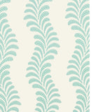 BRUNSCHWIG & FILS - VEZERE- AQUA - Wallcovering by the Roll