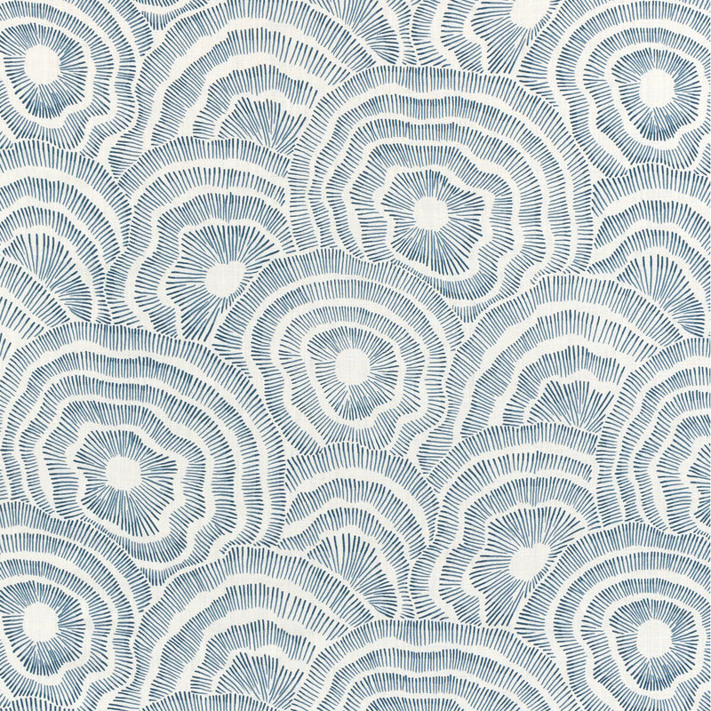KRAVET COUTURE - PANACHE- INDIGO - Fabric by the Yard INDIGO