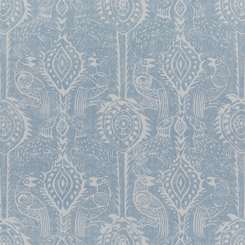 LEE JOFA - BEASTIES- BLUE - Wallcovering by the Yard BLUE