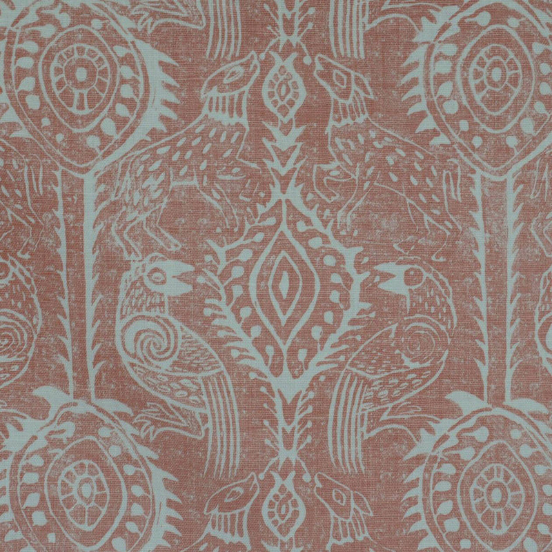 LEE JOFA - BEASTIES- CORAL - Wallcovering by the Yard CORAL
