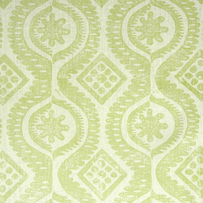 LEE JOFA - DAMASK- LIME - Wallcovering by the Yard LIME