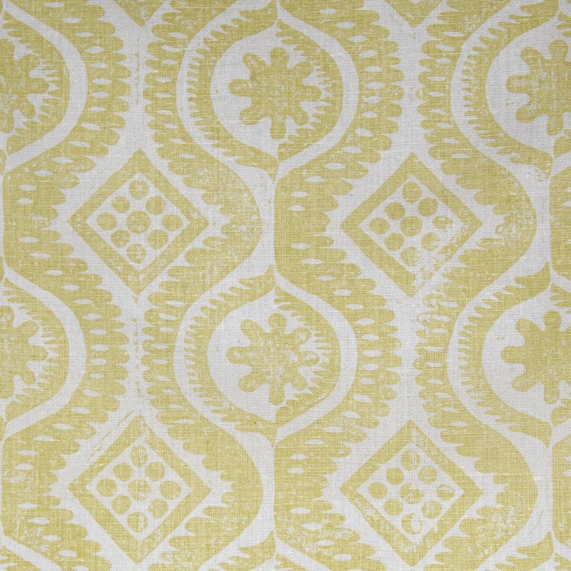 LEE JOFA - DAMASK- YELLOW - Wallcovering by the Yard YELLOW