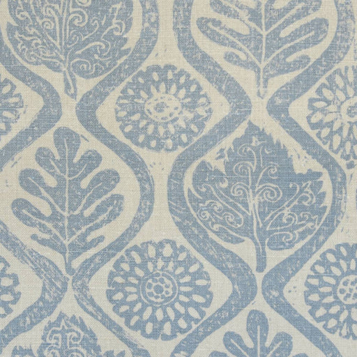 LEE JOFA - OAKLEAVES- BLUE - Wallcovering by the Yard BLUE