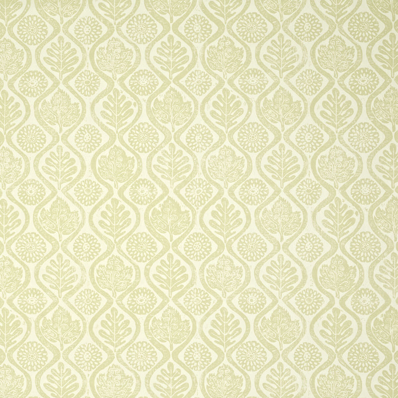 LEE JOFA - OAKLEAVES- GREEN - Wallcovering by the Yard GREEN