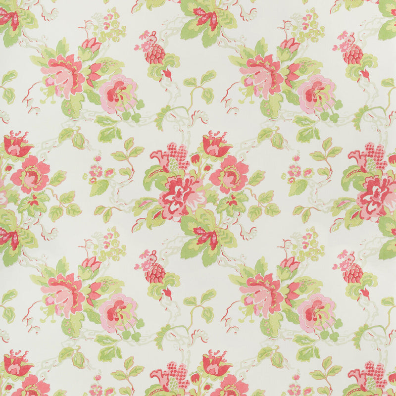 LEE JOFA - PARNHAM- PINK/LIME - Wallcovering by the Yard PINK/LIME