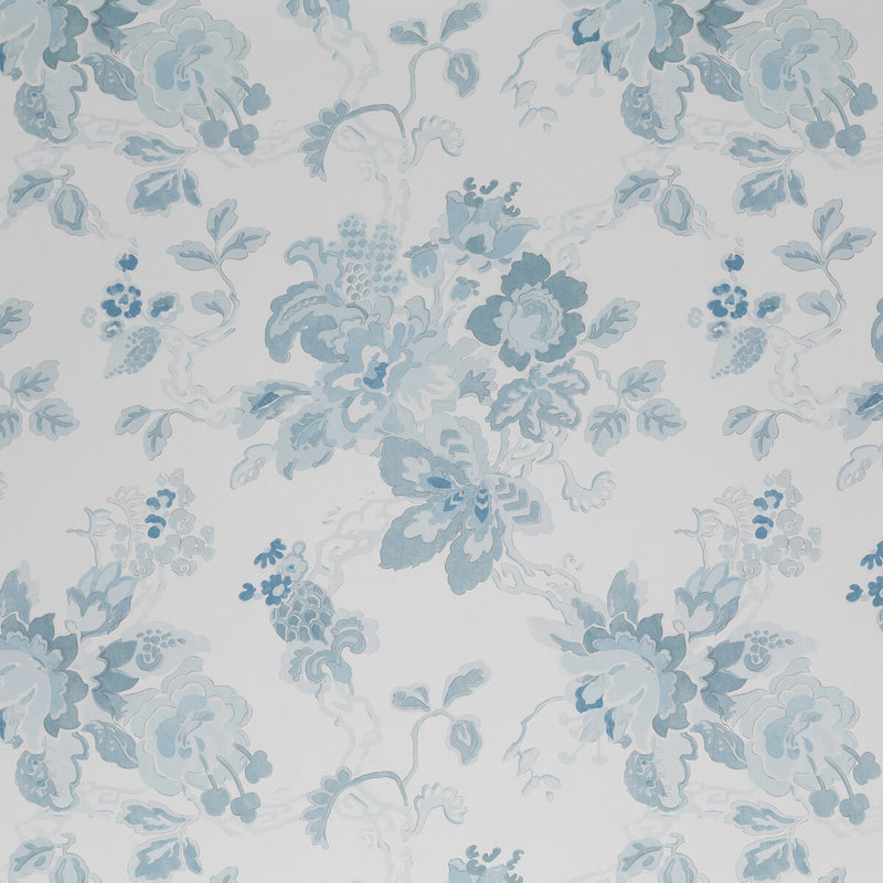 LEE JOFA - PARNHAM- BLUE - Wallcovering by the Yard BLUE