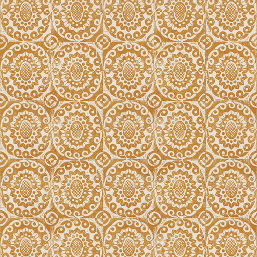 LEE JOFA - PINEAPPLE WALL- TANGERINE - Wallcovering by the Yard TANGERINE