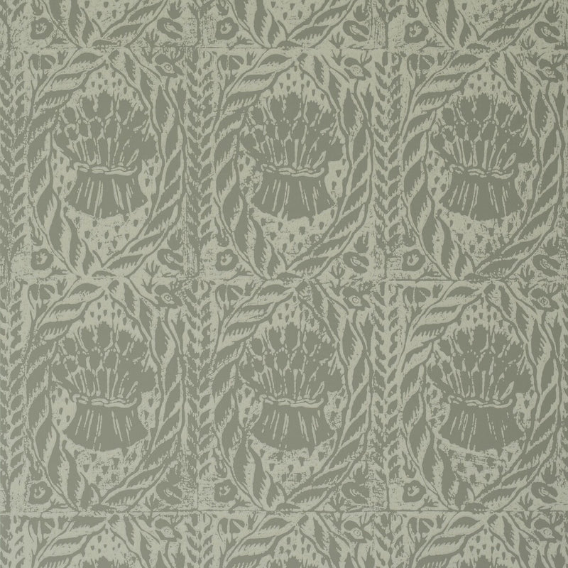 LEE JOFA - CORNSTOOKS WP- FRENCH GREY - Wallcovering by the Roll FRENCH GREY
