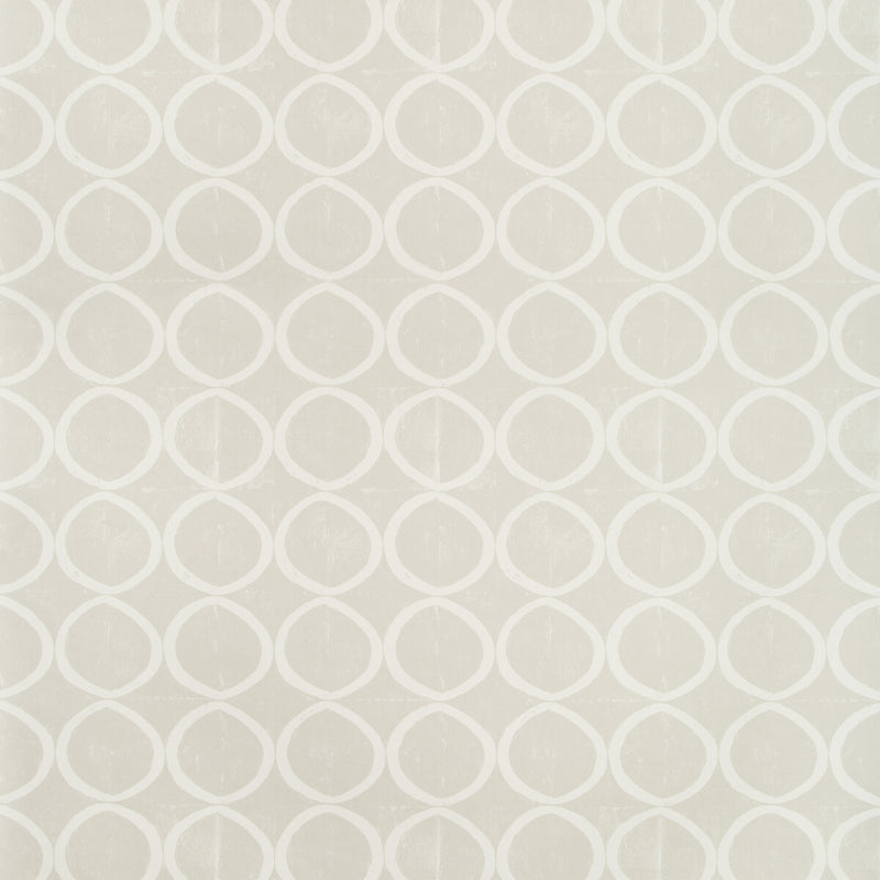 LEE JOFA - CIRCLES WALLPAPER- PALE TAUPE - Wallcovering by the Yard PALE TAUPE
