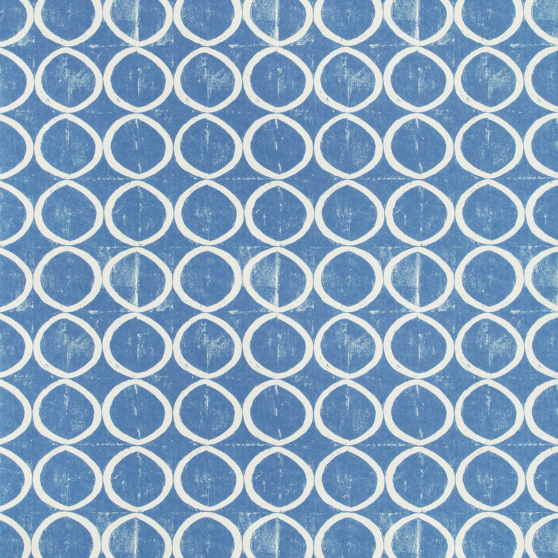LEE JOFA - CIRCLES WALLPAPER- AZURE - Wallcovering by the Yard AZURE